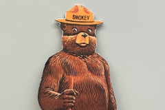 Miniature Smokey Bear Desktop Cut Out